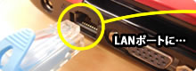 LANポートに…